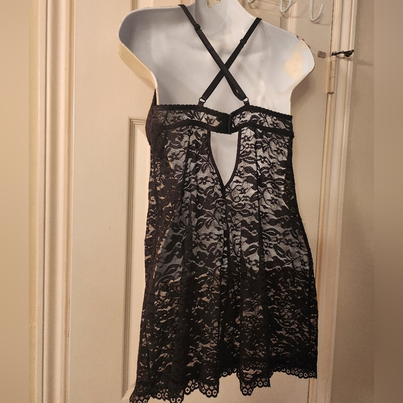 Black Lace Chemise Gilligan & O'Malley - Picture 12 of 14